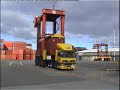 40ft Container Unload By a Straddle Carrier