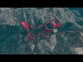 Volcano Canyon Survival Experiment - Monster Trucks Ram BMW Ferrari Mercedes Audi Crashes