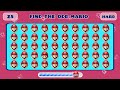 Find the ODD One Out - Super Mario Edition🍄| 31 Ultimate Levels - Easy, Medium, Hard | emoji quiz