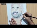 Allu Arjun portrait/How to draw allu arjun/Allu Arjun drawing/colour pencil drawing/Allu Arjun/easy