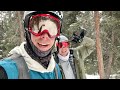 EXTREME SKIING Arapahoe Basin EAST WALL!! (2nd Notch & Steep Gullies!)