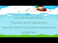 Tell The World of His Love   Lyrics