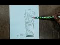 How to draw a Pencil-Box / Easy way to draw - Pencil sketch.