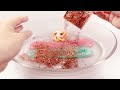 Transforming Pinkfong Rainbow Eggs SLIME, Cocomelon Hexagon Shapes CLAY Coloring! Satisfying, ASMR