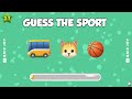 Can You Guess The Sport By Emoji? ⚽🏈🎾 | Emoji Quiz 2024