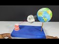 Earth gravitational force working model | Science fair project