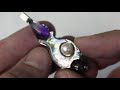 Making a Pendant out of Abalone, a Pearl, Garnet, and Amethyst