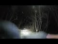 Winter Night Ride On An Electric Mountain Bike. Part 1.