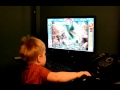 My 2 year old son playing Peggle