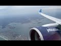 jetBlue A220-300 Taxi/Takeoff from Boston