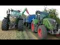 New Holland CR 11 with 50 ft MacDon Cutting unit during the barley harvest , Raw Sound, 4K UHD