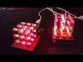 3x3x3 RGB LED cube test using Arduino and ordinary RGB LED's