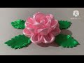 DIY Satin Ribbon Rose flowers | How to make ribbon rose | DIY: Ribbon Flowers