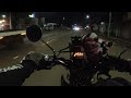 🌃🌙 Metro-bound night ride - Yamaha XTZ125 + DJI Osmo Action + Telesin Neck Mount