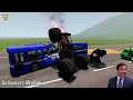 Scattered, Hot Wheels, Blue Thunder Epic High Speed Jumps MONSTER JAM | BeamNG.Drive