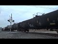 Norfolk Southern Freight Train Hauling New NS Engineering MOW Cars