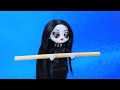 Wednesday Addams! 30 DIYs for LOL OMG