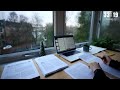 2 HOUR STUDY WITH ME on A RAINY DAY | Background noise, 10-min Break, No music, Study with Merve