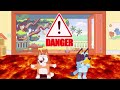 Bluey Floor is Lava Game - Summer Brain Break - Freeze Dance Party - GoNoodle Inspired