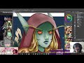 Sylvanas Windrunner Timelapse on Clip Studio Paint