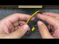 How to Make a Bracelet with Square Knot Variation | Simple Macrame Bracelet Tutorial for Beginners