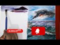 How To Paint Waves / 4  Sea waves Paintings/Watercolor Paintings