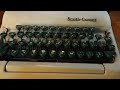 1958 Smith-Corona Sterling typewriter at work