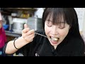A ramyeon store run by an old lady in a small alley! Noodles & jjajang ramyeon mukbang