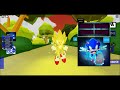 Desbloquee super sonic de sonic frontiers en sonic universe rooblox