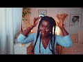 MOISTURIZING MY DRY HAIR AND USING NEW HAIR PRODUCTS | Obaa Yaa Jones