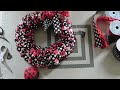 Easy Ladybug Ribbon Wreath, 4 Roll Ribbon Wreath, Summer Wreath by A Noble Touch