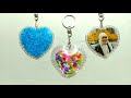 IDE KREATIF,BARANG BEKAS,MEMBUAT SOUVENIR,GANTUNGAN KUNCI,LOVE,HATI,CINTA,HEART, KEYCHAIN,PELANGI