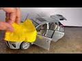 Washing Dirty 🥵 Miniature Toyota Yaris After Off-Roading | Diecast Car
