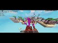 I'm back! Playing bedwars.