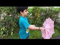 #Origami #umbrella||#how To make Paper Umbrella That Open And Close| #PaperCraft #diy||By Arpith S||