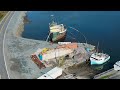 Ship Graveyard and Beautiful Small Fishing Community by the Atlantic Ocean | DJI Mini 3 Pro | 4K UHD