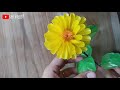 Cara membuat bunga dahlia dari sedotan | flowers from straw