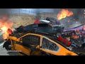 Massive Spike Strip Pileup Crashes #1 – BeamNG Drive | CrashBoomPunk