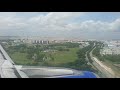 INDIGO Airbus A320 landing on singapore changi Airport.