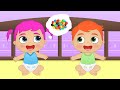 BABIES LILY AND KIRA 🍭🌈 Learn how to cook Cotton candy