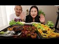 Eating Chicken Chilli ,Chicken Nuggets ,Italian Style Spageti, Chilly Salad nepali mukbang ASMR