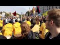 Climate strike in Berlin : Greenpeace activists play drums