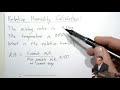 Lecture 3:  Introduction to relative humidity
