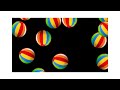 Bouncing beach balls with music track