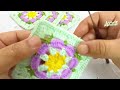 Crochet Flower Granny Square Bag || crochet squares for beginners ||Granny Square crochet  beginners