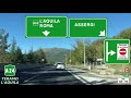 A24 | Driving in ITALY | ABRUZZO Highway | TERAMO to L'AQUILA