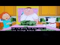 Family Guy - Peter dives into money vault.