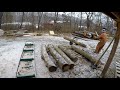 Moving logs with a log arch