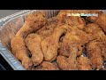 How to make Fried chicken, Rice And Peas , Steam Vegetables And Salad #jamaicanstyle