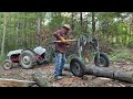 Skidding Logs with an Old Tractor